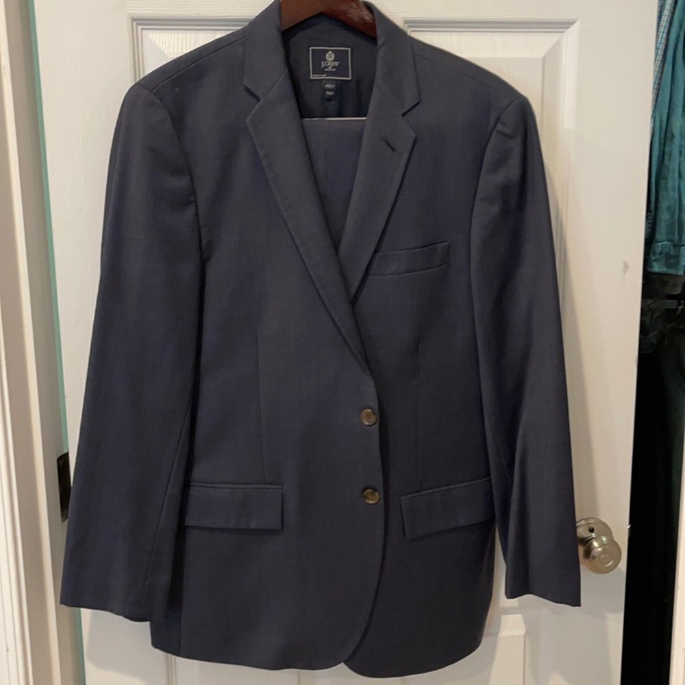 Navy JCrew Suit in 42R